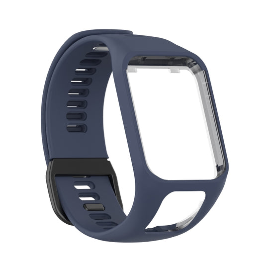 For Tomtom 4 Silicone Watch Band(Blue Grey) - Watch Bands by buy2fix | Online Shopping UK | buy2fix