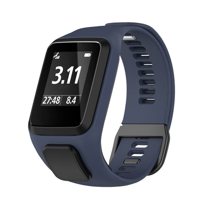 For Tomtom 4 Silicone Watch Band(Blue Grey) - Watch Bands by buy2fix | Online Shopping UK | buy2fix