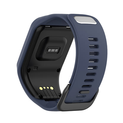 For Tomtom 4 Silicone Watch Band(Blue Grey) - Watch Bands by buy2fix | Online Shopping UK | buy2fix