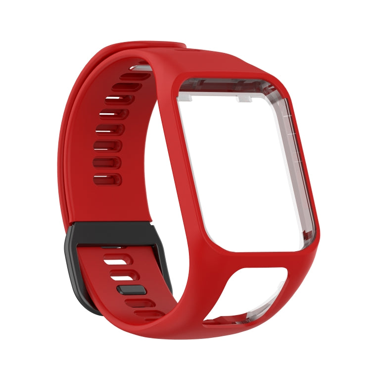 For Tomtom 4 Silicone Watch Band(Red) - Watch Bands by buy2fix | Online Shopping UK | buy2fix