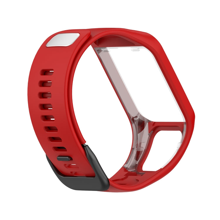 For Tomtom 4 Silicone Watch Band(Red) - Watch Bands by buy2fix | Online Shopping UK | buy2fix