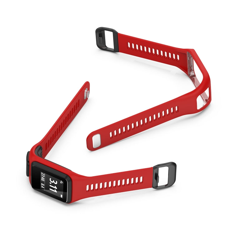 For Tomtom 4 Silicone Watch Band(Red) - Watch Bands by buy2fix | Online Shopping UK | buy2fix