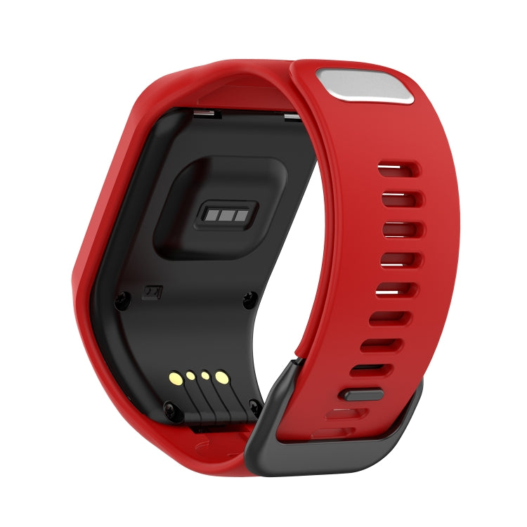 For Tomtom 4 Silicone Watch Band(Red) - Watch Bands by buy2fix | Online Shopping UK | buy2fix