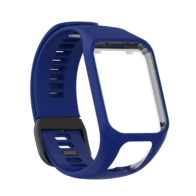 For Tomtom 4 Silicone Watch Band(Dark Blue) - Watch Bands by buy2fix | Online Shopping UK | buy2fix