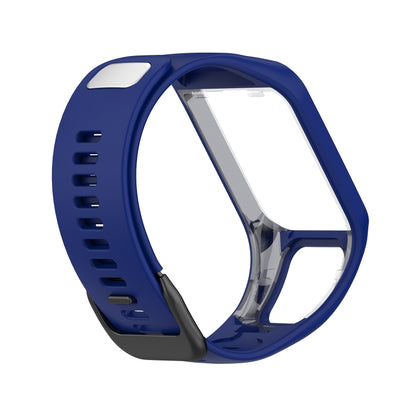 For Tomtom 4 Silicone Watch Band(Dark Blue) - Watch Bands by buy2fix | Online Shopping UK | buy2fix