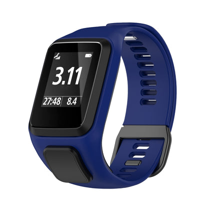 For Tomtom 4 Silicone Watch Band(Dark Blue) - Watch Bands by buy2fix | Online Shopping UK | buy2fix