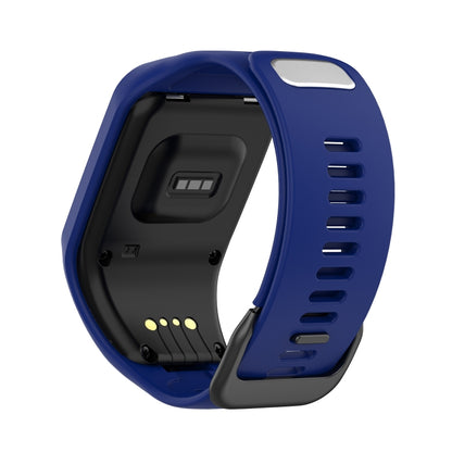 For Tomtom 4 Silicone Watch Band(Dark Blue) - Watch Bands by buy2fix | Online Shopping UK | buy2fix