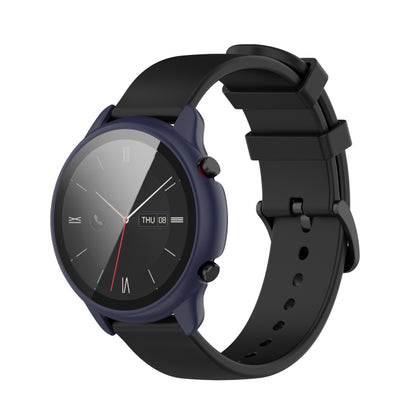 For Amazfit GTR 2 eSIM Tempered glass + PC Integrated Protective Case(Blue) - Watch Cases by buy2fix | Online Shopping UK | buy2fix