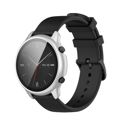 For Amazfit GTR 2 eSIM Tempered glass + PC Integrated Protective Case(Silver) - Watch Cases by buy2fix | Online Shopping UK | buy2fix