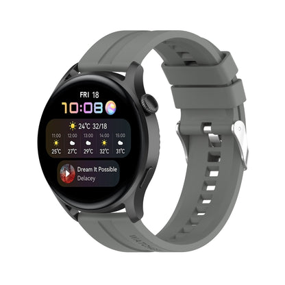 For Huawei Watch 3 / 3 Pro Silicone Watch Band(Grey) by buy2fix