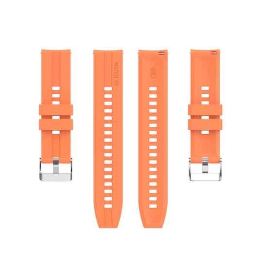 For Huawei Watch 3 / 3 Pro Silicone Watch Band(Vitality Orange) by buy2fix