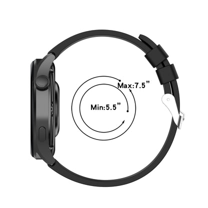 For Huawei Watch 3 / 3 Pro Silicone Watch Band(Black) - Watch Bands by buy2fix | Online Shopping UK | buy2fix