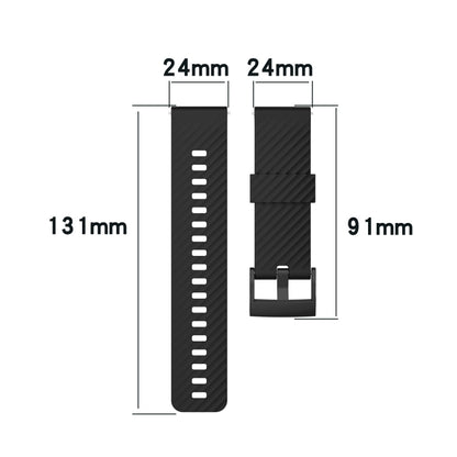 For Suunto 7 24mm Solid Color Silicone Watch Band(Army Green) -  by buy2fix | Online Shopping UK | buy2fix