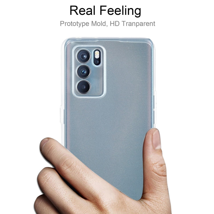 For OPPO Reno6 Pro 5G 0.75mm Ultra-thin Transparent TPU Soft Protective Case by buy2fix