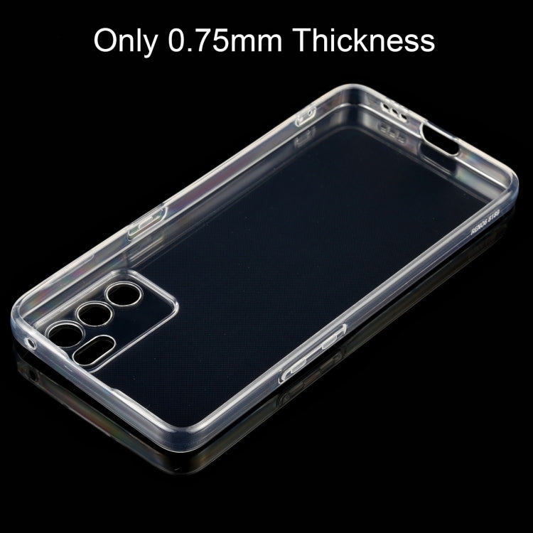 For OPPO Reno6 Pro 5G 0.75mm Ultra-thin Transparent TPU Soft Protective Case by buy2fix