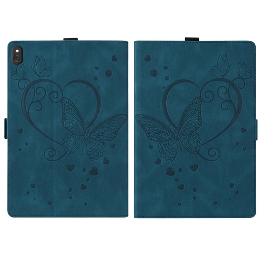 For Lenovo Tab M10 10.1 inch Love Butterfly Pattern Horizontal Flip Leather Case with Holder(Blue) - Lenovo by buy2fix | Online Shopping UK | buy2fix