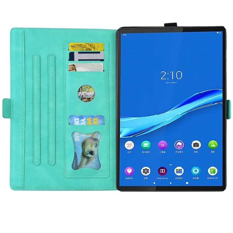 For Lenovo Tab M8(HD) / M8(FHD) TB-8505F Love Butterfly Pattern Horizontal Flip Leather Case with Holder(Green) - Lenovo by buy2fix | Online Shopping UK | buy2fix