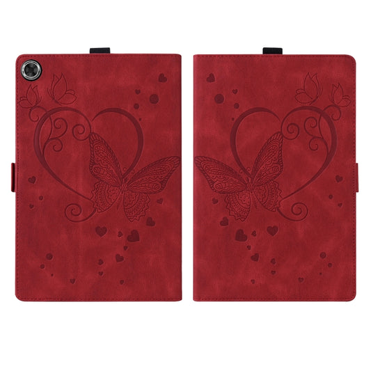 For Lenovo Tab M10 HD (Gen 2) 2020 10.1 TB-X306F Love Butterfly Pattern Horizontal Flip Leather Case with Holder(Red) - Lenovo by buy2fix | Online Shopping UK | buy2fix