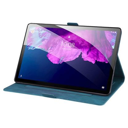 For Lenovo Tab P11 TB-J606F Love Butterfly Pattern Horizontal Flip Leather Case with Holder(Blue) - Lenovo by buy2fix | Online Shopping UK | buy2fix