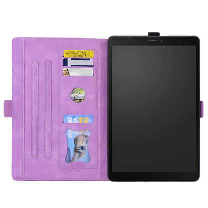 For Samsung Galaxy Tab A 8.0 (2019) SM-T290 SM-T295 Love Butterfly Pattern Horizontal Flip Leather Case with Holder(Purple) - Other Galaxy Tab PC by buy2fix | Online Shopping UK | buy2fix