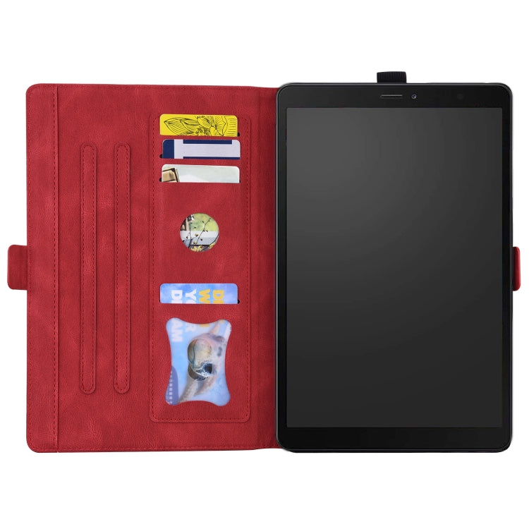 For Samsung Galaxy Tab A 8.0 (2019) SM-T290 SM-T295 Love Butterfly Pattern Horizontal Flip Leather Case with Holder(Red) - Other Galaxy Tab PC by buy2fix | Online Shopping UK | buy2fix
