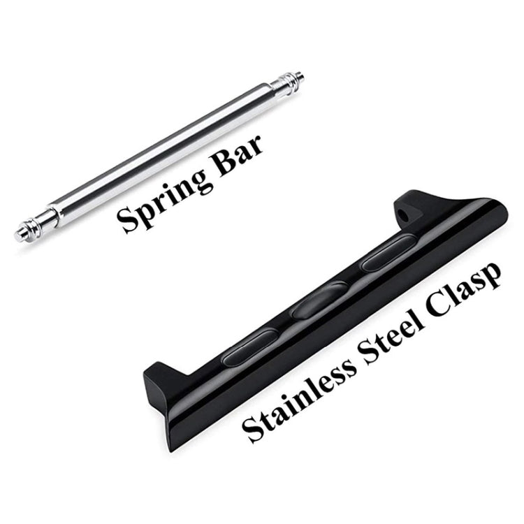 2 PCS Watchbands Stainless Steel Acoustic Ear Connector, Width: 22mm For Apple Watch Series 6 & SE & 5 & 4 44mm / 3 & 2 & 1 42mm(Silver) by buy2fix