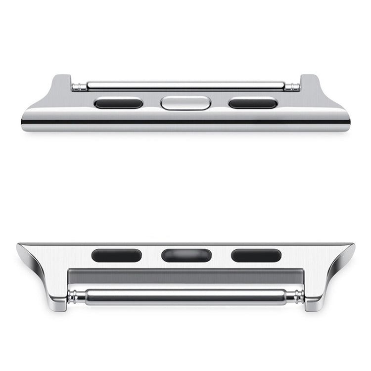 2 PCS Watchbands Stainless Steel Acoustic Ear Connector, Width: 24mm For Apple Watch Series 6 & SE & 5 & 4 44mm / 3 & 2 & 1 42mm(Silver) by buy2fix