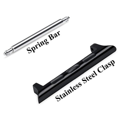 2 PCS Watchbands Stainless Steel Acoustic Ear Connector, Width: 24mm For Apple Watch Series 6 & SE & 5 & 4 44mm / 3 & 2 & 1 42mm(Silver) by buy2fix