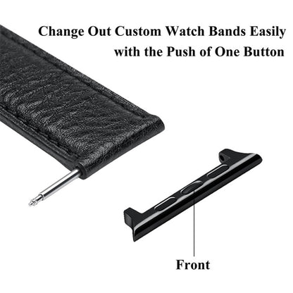 2 PCS Watchbands Stainless Steel Acoustic Ear Connector, Width: 24mm For Apple Watch Series 6 & SE & 5 & 4 44mm / 3 & 2 & 1 42mm(Silver) by buy2fix