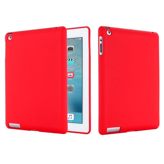 Solid Color Liquid Silicone Dropproof Full Coverage Protective Case For iPad 4 / 3 / 2(Red) - iPad 4 & 3 & 2 Cases by buy2fix | Online Shopping UK | buy2fix