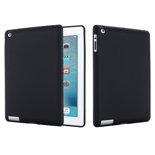 Solid Color Liquid Silicone Dropproof Full Coverage Protective Case For iPad 4 / 3 / 2(Black) - iPad 4 & 3 & 2 Cases by buy2fix | Online Shopping UK | buy2fix