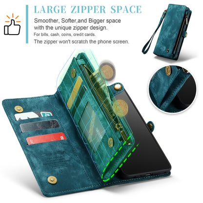For Samsung Galaxy A12 CaseMe Detachable Multifunctional Horizontal Flip Leather Case, with Card Slot & Holder & Zipper Wallet & Photo Frame(Green) - Galaxy Phone Cases by CaseMe | Online Shopping UK | buy2fix