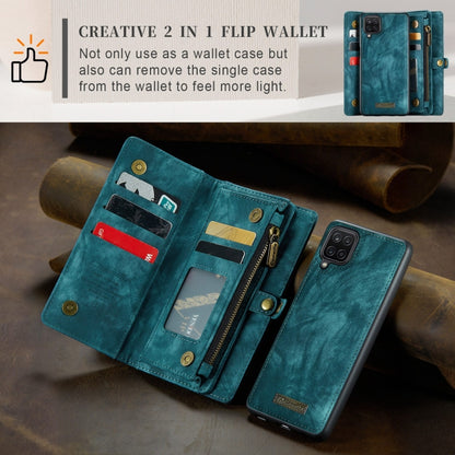 For Samsung Galaxy A12 CaseMe Detachable Multifunctional Horizontal Flip Leather Case, with Card Slot & Holder & Zipper Wallet & Photo Frame(Green) - Galaxy Phone Cases by CaseMe | Online Shopping UK | buy2fix