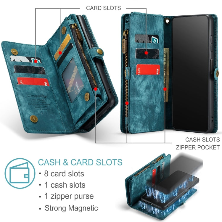 For Samsung Galaxy A32 5G CaseMe Detachable Multifunctional Horizontal Flip Leather Phone Case(Green) - Galaxy Phone Cases by CaseMe | Online Shopping UK | buy2fix