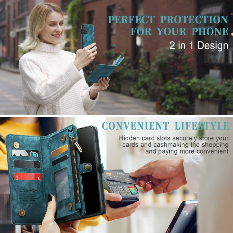 For Samsung Galaxy A32 5G CaseMe Detachable Multifunctional Horizontal Flip Leather Phone Case(Green) - Galaxy Phone Cases by CaseMe | Online Shopping UK | buy2fix