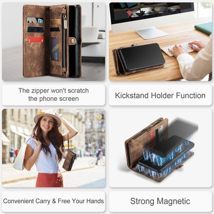 For Samsung Galaxy A32 5G CaseMe Detachable Multifunctional Horizontal Flip Leather Phone Case(Brown) by CaseMe