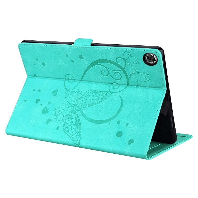 For Huawei MediaPad C5 / M5 10.1 Love Butterfly Pattern Horizontal Flip Leather Case with Holder(Green) - Huawei by buy2fix | Online Shopping UK | buy2fix