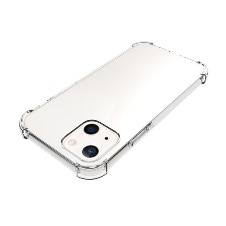 For iPhone 13 Shockproof Non-slip Waterproof Thickening TPU Protective Case(Transparent) - iPhone 13 Cases by buy2fix | Online Shopping UK | buy2fix