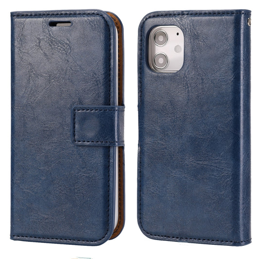 For iPhone 11 Crazy Horse Texture Detachable Magnetic Back Cover Horizontal Flip Leather Case with Holder & Card Slots & Photo Frame & Wallet (Blue) - iPhone 11 Cases by buy2fix | Online Shopping UK | buy2fix