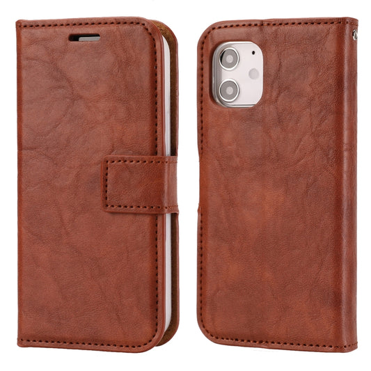 For iPhone 11 Crazy Horse Texture Detachable Magnetic Back Cover Horizontal Flip Leather Case with Holder & Card Slots & Photo Frame & Wallet (Brown) - iPhone 11 Cases by buy2fix | Online Shopping UK | buy2fix