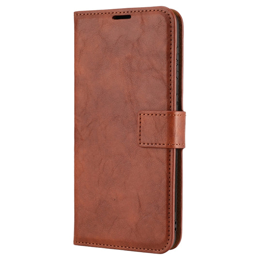 For Samsung Galaxy S21+ 5G Crazy Horse Texture Detachable Magnetic Back Cover Horizontal Flip Leather Case with Holder & Card Slots & Photo Frame & Wallet(Brown) - Galaxy S21+ 5G Cases by buy2fix | Online Shopping UK | buy2fix
