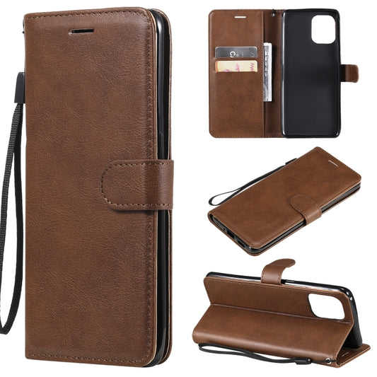 For OPPO Find X3 / Find X3 Pro Solid Color Horizontal Flip Protective Leather Case with Holder & Card Slots & Wallet & Photo Frame & Lanyard(Brown) by buy2fix