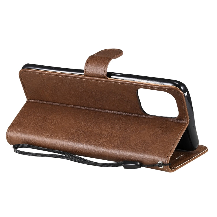 For OPPO Find X3 / Find X3 Pro Solid Color Horizontal Flip Protective Leather Case with Holder & Card Slots & Wallet & Photo Frame & Lanyard(Brown) by buy2fix