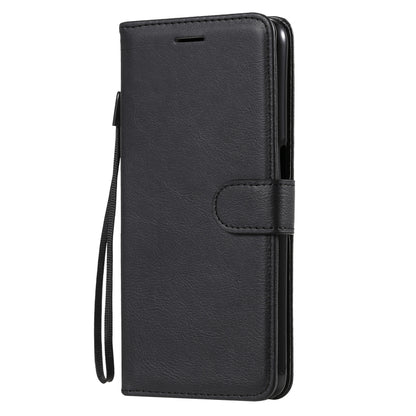 For OPPO A93 5G / A54 5G / A74 5G Solid Color Horizontal Flip Protective Leather Case with Holder & Card Slots & Wallet & Photo Frame & Lanyard(Black) by buy2fix