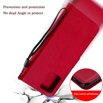 For OPPO Realme 8 Pro 4G Solid Color Horizontal Flip Protective Leather Case with Holder & Card Slots & Wallet & Photo Frame & Lanyard(Purple) - Realme Cases by buy2fix | Online Shopping UK | buy2fix