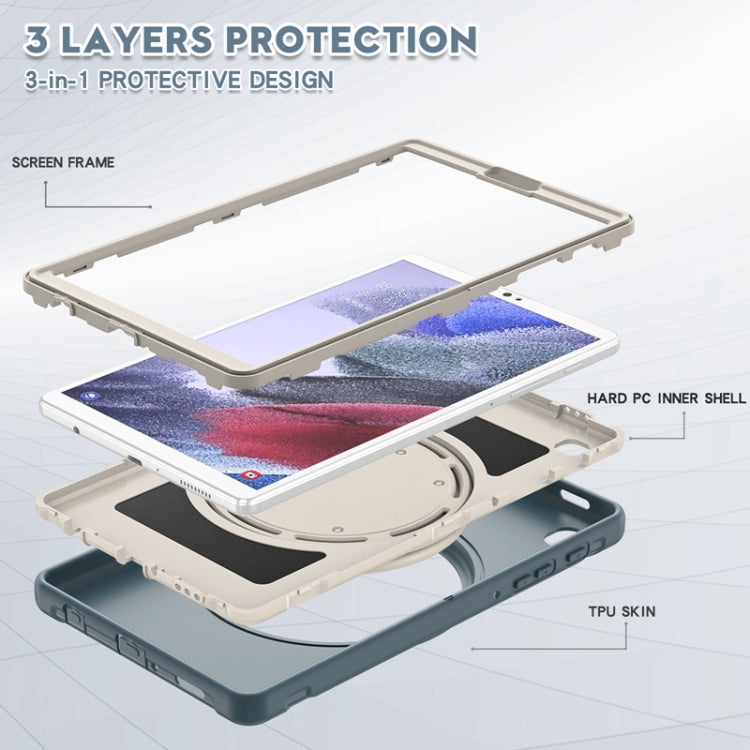 Shockproof TPU + PC Protective Case with 360 Degree Rotation Foldable Handle Grip Holder & Pen Slot For Samsung Galaxy Tab A7 Lite T220(Cornflower Blue) - iPad mini (2019) / mini 5 Cases by buy2fix | Online Shopping UK | buy2fix