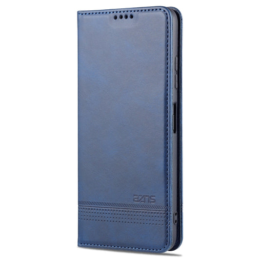 For Samsung Galaxy A22 5G AZNS Magnetic Calf Texture Horizontal Flip Leather Case with Card Slots & Holder & Wallet(Dark Blue) - Galaxy Phone Cases by AZNS | Online Shopping UK | buy2fix