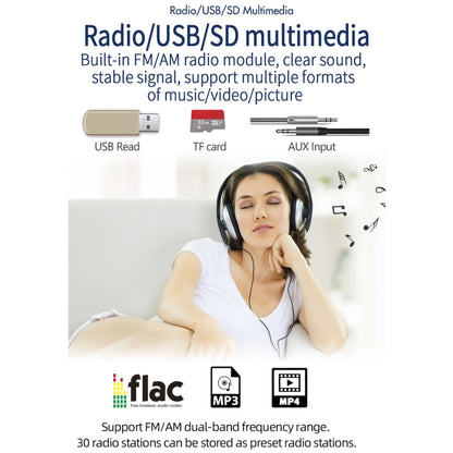T100C 7 inch Manually Retractable Screen Car MP5 Player Radio, Support Mirror Link & FM & TF Card & USB & Bluetooth Hand-free Calling & Reversing Trajectory System & CayPlay Connection - Car MP3 & MP4 & MP5 by buy2fix | Online Shopping UK | buy2fix