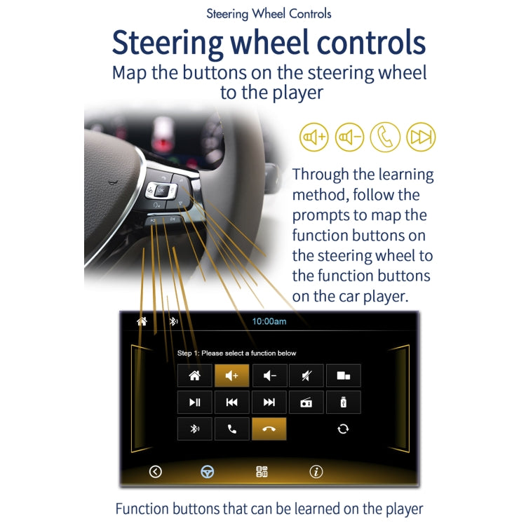 T100C 7 inch Manually Retractable Screen Car MP5 Player Radio, Support Mirror Link & FM & TF Card & USB & Bluetooth Hand-free Calling & Reversing Trajectory System & CayPlay Connection - Car MP3 & MP4 & MP5 by buy2fix | Online Shopping UK | buy2fix