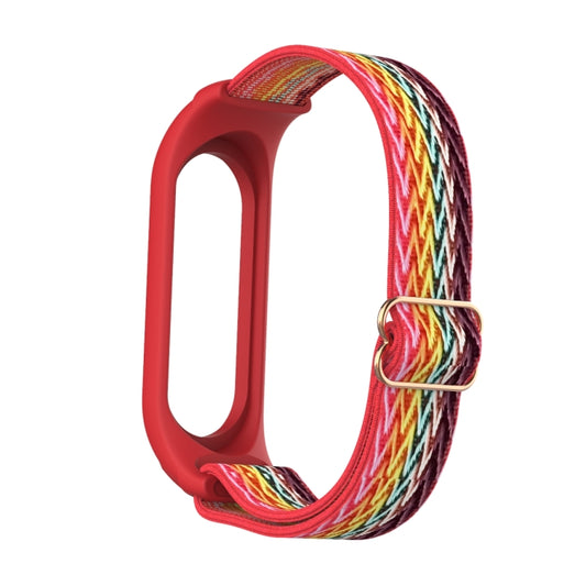 For Xiaomi Mi Band 6 / 5 / 4 / 3 Wavy Texture 8-shaped Buckle Watch Band(Rainbow) - Watch Bands by buy2fix | Online Shopping UK | buy2fix